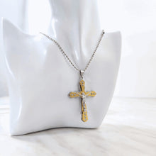 Laden Sie das Bild in den Galerie-Viewer, Kreuz Halskette Silber Retro Anhänger Gold | Unisex - McBiLL Jewelry - Halskette